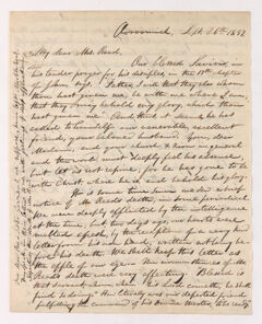 Thumbnail for Justin Perkins letter to Hannah Hooper Reed, 1837 Sepember 26 - Image 1