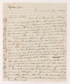 Thumbnail for Justin Perkins letter to William Seymour Tyler, 1837 August 11 - Image 1