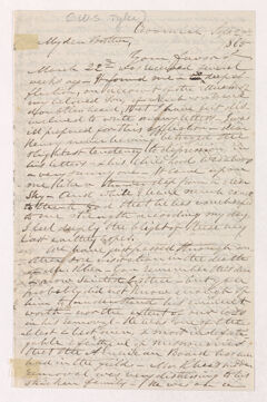 Thumbnail for Justin Perkins letter to William Seymour Tyler, 1865 September 29 - Image 1