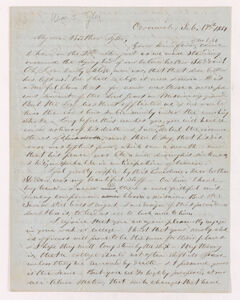 Thumbnail for Justin Perkins letter to William Seymour Tyler, 1857 September 19 - Image 1