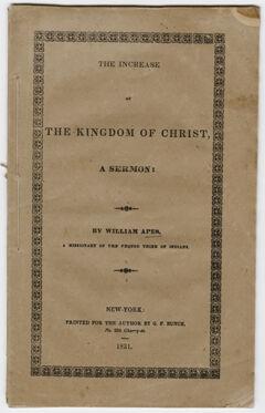 Thumbnail for The increase of the Kingdom of Christ: a sermon - Image 1