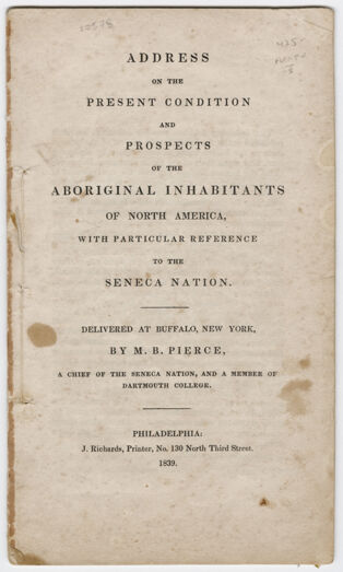 Thumbnail for Address on the present condition and prospects of the aboriginal inhabitants of North America - Image 1