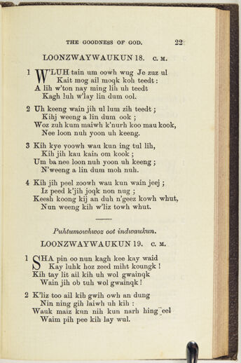 Thumbnail for A collection of hymns, in Muncey and English: for the use of the native Indians - Image 49