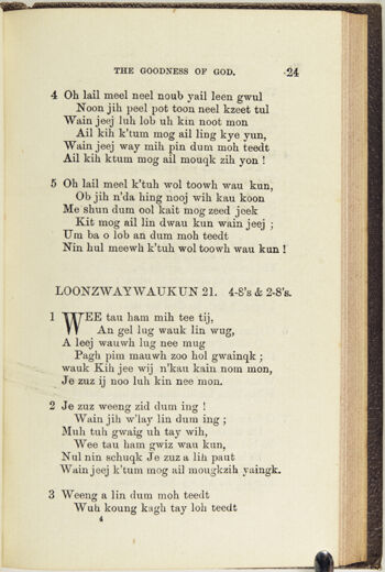 Thumbnail for A collection of hymns, in Muncey and English: for the use of the native Indians - Image 53