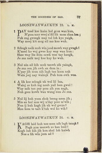 Thumbnail for A collection of hymns, in Muncey and English: for the use of the native Indians - Image 59