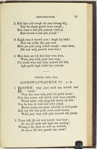 Thumbnail for A collection of hymns, in Muncey and English: for the use of the native Indians - Image 145