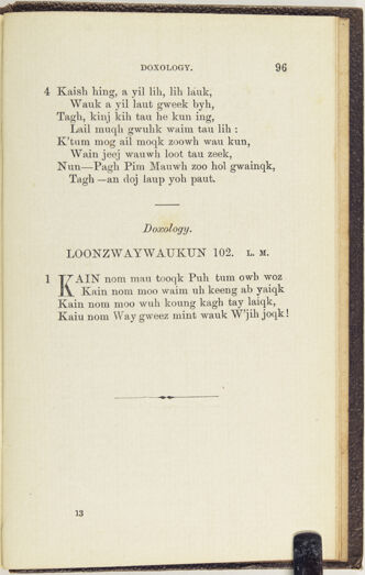 Thumbnail for A collection of hymns, in Muncey and English: for the use of the native Indians - Image 197