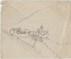 Thumbnail for Sketch of house and barn - Image 1
