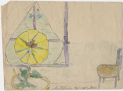 Thumbnail for Drawing with yellow flower - Image 1