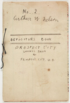 Thumbnail for Prospect City Savings Bank depositors book for Arthur Nelson - Image 1