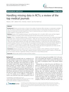 Thumbnail for Handling missing data in RCTs: a review of the top medical journals