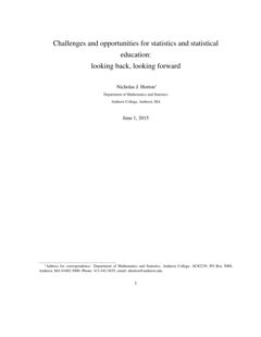 Thumbnail for Challenges and opportunities for statistics and statistical education: looking back, looking forward