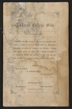 Thumbnail for Amherst College Olio 1861 - Image 1