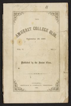 Thumbnail for Amherst College Olio 1862 - Image 1