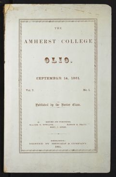 Thumbnail for Amherst College Olio 1863 - Image 1