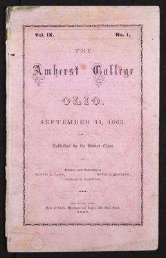 Thumbnail for Amherst College Olio 1865 - Image 1