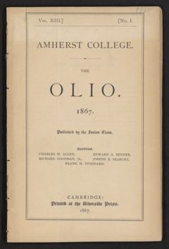 Thumbnail for Amherst College Olio 1869 - Image 1