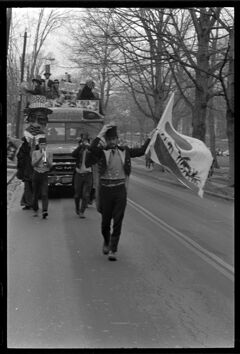 Thumbnail for Photographs of the Bread and Puppet Theatre peace march, 1973 January 19-20 - Image 1