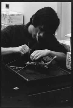 Thumbnail for Photographs of students in biology and chemistry labs, 1974 February 13 - Image 1