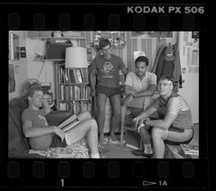 Thumbnail for Photographs of students in dorm room, 1985 July - Image 1