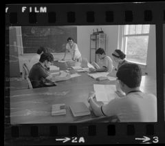 Thumbnail for Photographs of students from Doshisha University in class, 1973 August - Image 1