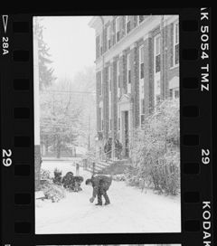 Thumbnail for Photographs of a snowball fight, December 1996 - Image 1