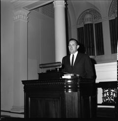 Thumbnail for Photographs of John William Ward address to freshmen, 1965 September 13 - Image 1