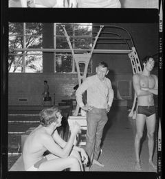 Thumbnail for Photographs of a swim meet against Southern Connecticut, 1969 January - Image 1