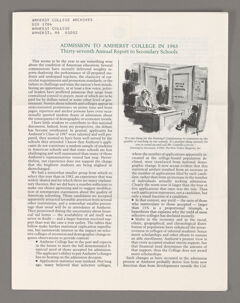 Thumbnail for Amherst College annual report to secondary schools, 1983 - Image 1