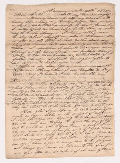 Thumbnail for Sidney Brooks letter to Henry Cobb Brooks, 1835 October 30 - Image 1