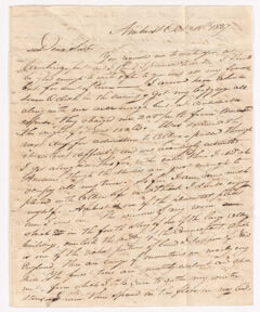 Thumbnail for Sidney Brooks letter to Tamesin Brooks, 1837 October 18 - Image 1