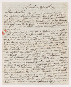 Thumbnail for Sidney Brooks letter to Obed Brooks, Jr., 1839 April 4 - Image 1