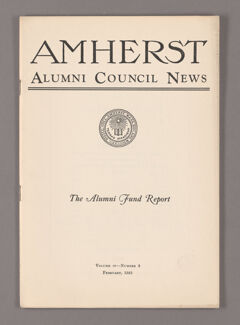 Thumbnail for Amherst Alumni Council news, 1931 February - Image 1