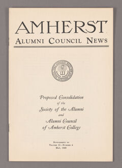 Thumbnail for Amherst Alumni Council news, 1929 May, supplement - Image 1