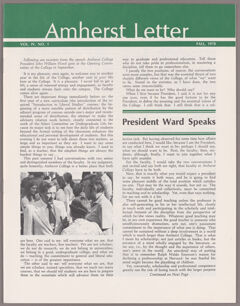 Thumbnail for Amherst letter, 1978 fall - Image 1
