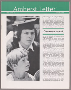 Thumbnail for Amherst letter, 1977 summer - Image 1