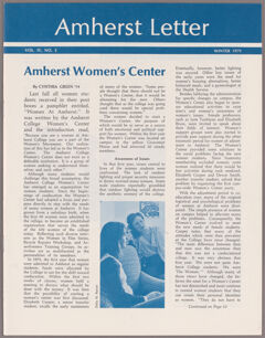 Thumbnail for Amherst letter, 1979 winter - Image 1