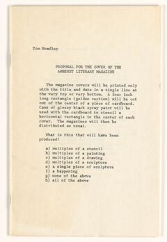 Thumbnail for Amherst literary magazine, 1971-1972 - Image 1