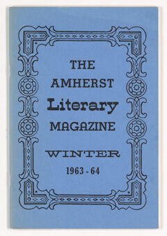 Thumbnail for Amherst literary magazine, 1963-1964 winter - Image 1