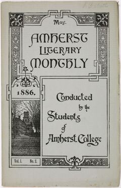 Thumbnail for The Amherst literary monthly, 1886 May - Image 1