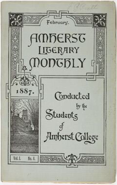 Thumbnail for The Amherst literary monthly, 1887 February - Image 1