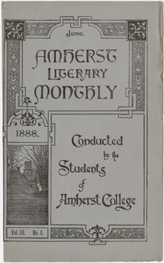 Thumbnail for The Amherst literary monthly, 1888 June - Image 1