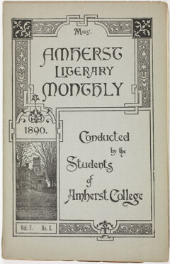 Thumbnail for The Amherst literary monthly, 1890 May - Image 1