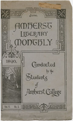 Thumbnail for The Amherst literary monthly, 1890 June - Image 1
