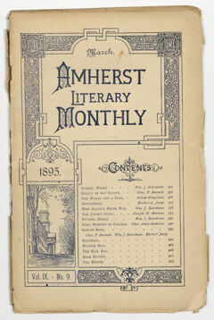 Thumbnail for The Amherst literary monthly, 1895 March - Image 1