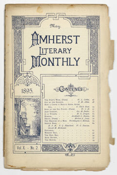 Thumbnail for The Amherst literary monthly, 1895 May - Image 1