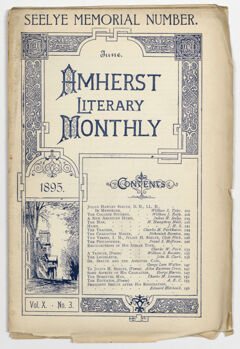 Thumbnail for The Amherst literary monthly, 1895 June - Image 1