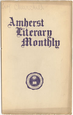 Thumbnail for Amherst literary monthly, 1902 October - Image 1