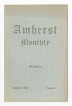 Thumbnail for Amherst monthly, 1913 February - Image 1