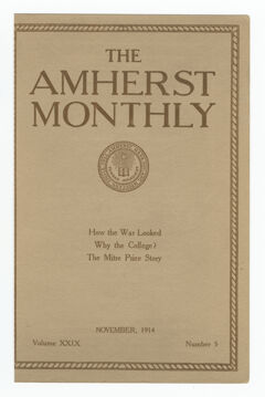 Thumbnail for The Amherst monthly, 1914 November - Image 1